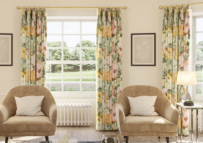 Amelia Faux Silk, Honeydew - Made to Measure Curtain - Image 3